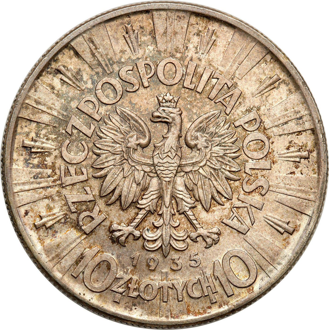 II RP 10 złotych 1935 Piłsudski - Piękny